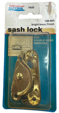 National- Brass Sash Lock- For Double Hung Windows- 148-684