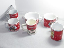 Campbells Kids Soup Collectibles Collection of 6 Mugs and Bowls 1 USA Lot B