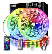 Keepsmile LED RGB Strip Lights 30M Bluetooth Smart App Remote Control Music Sync