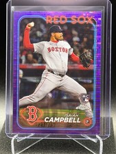 Isaiah Campbell 2024 Topps Chrome Purple Sonar Refractor #121/275 (RC) - Red Sox