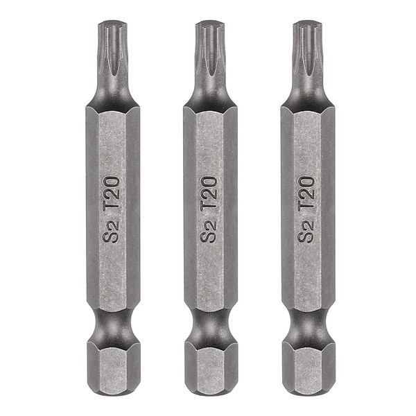 "3Pcs T20 Magnetic Torx Bit FüR 1/4\" Sechskantschaft 50Mm LäNge S2 Stahl"-image