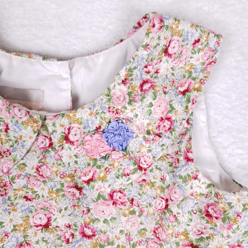 Pastourelle by Pippa & Julie Floral Fit and Flare Ruffle Hem Dress Girls Size 16 - Picture 3 of 9