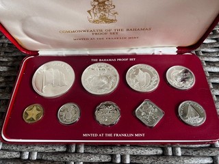 1978 Commonwealth of BAHAMAS COIN Proof Set 4 Silver Coins COA