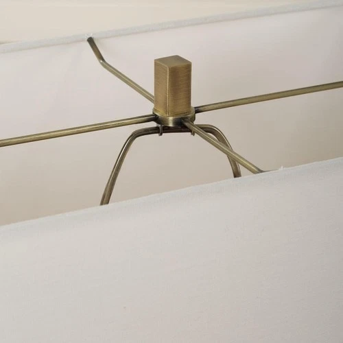 Uttermost 30402 Turning Point Table Lamp Travertine and Brushed Antique Brass - Picture 2 of 7