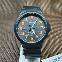 Casio MW-240-4B Jugend Serie Schwarz Harzband Analog Herren Basic Sport Uhr