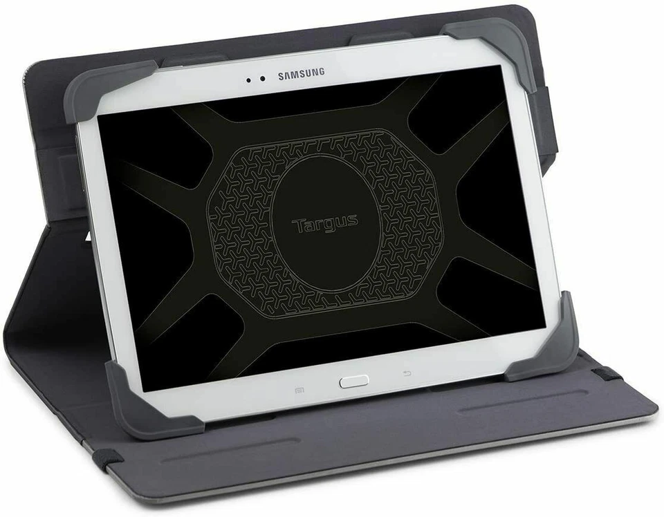 Targus Fit-N-Grip 7" 8" Inch Protective Rotating Universal Tablet Case Grey - Image 2 of 4