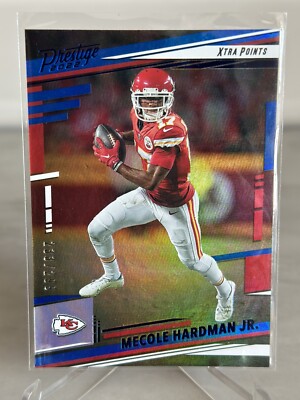 2022 PRESTIGE XTRA POINTS BLUE #145 MECOLE HARDMAN JR. /299 W/bonus Card