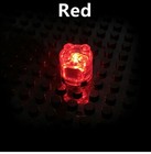 ⭐  BUMSTORE CUSTOM 2X2 ROUND  RED LED LIGHT BRICK FOR LEGO NEW