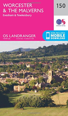 Landranger (150) Worcester & The Malverns, Evesham & Te - Map NEW Ordnance Surve