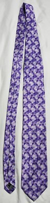 Robert Talbott Best of Class Vivid Purple Floral Tie Finest Silk Made In USA