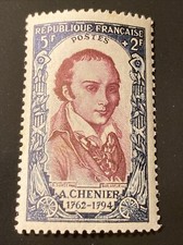 Timbre 867 - Célébrités Françaises DuXVIII Siècle - Chénier - 1950