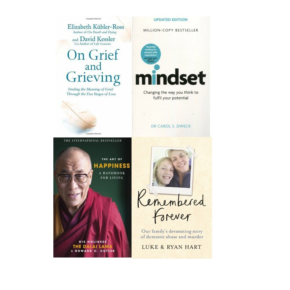 Remembered Forever, On Grief and Grieving, Mindset, Art of Happiness 4 Books Set