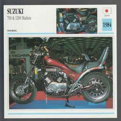 1984 Suzuki 700cc & 1200cc Madura Japan Bike Motorcycle Photo Spec