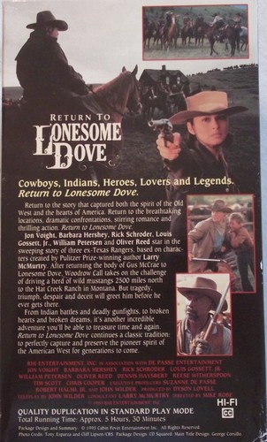 Return to Lonesome Dove: Four Tape Set (VHS) - Picture 2 of 3