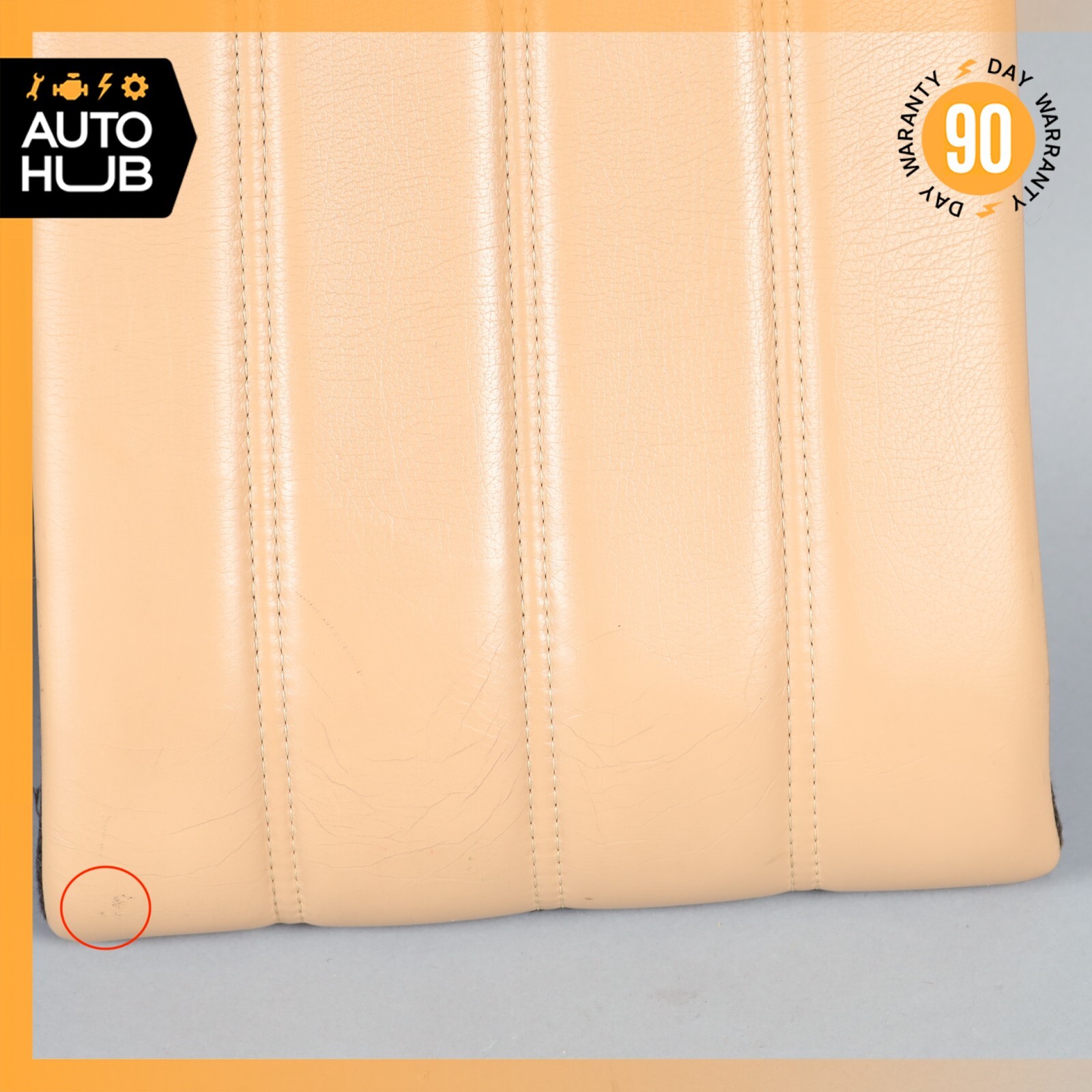 08-12 Maserati GranTurismo M145 Front Right Top Upper Seat Cushion Beige OEM 76k