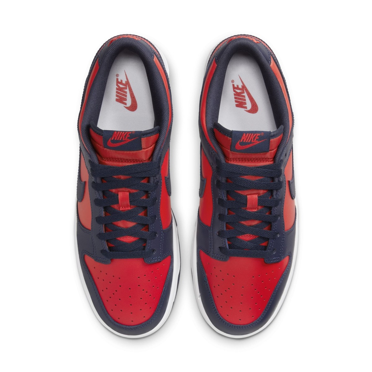 Size 10.5 - Nike Dunk Retro 2024 Low Navy Red for sale online | eBay