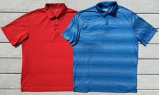 Nike Golf Polo Shirts Mens XL Dri-Fit Tour Performance Athletic Lot Of 2