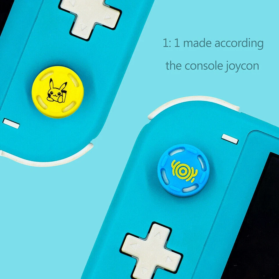 4Pcs Joystick Analog Stick Thumb Grips Silicone Caps For Nintendo Switch Lite - Image 3 of 4