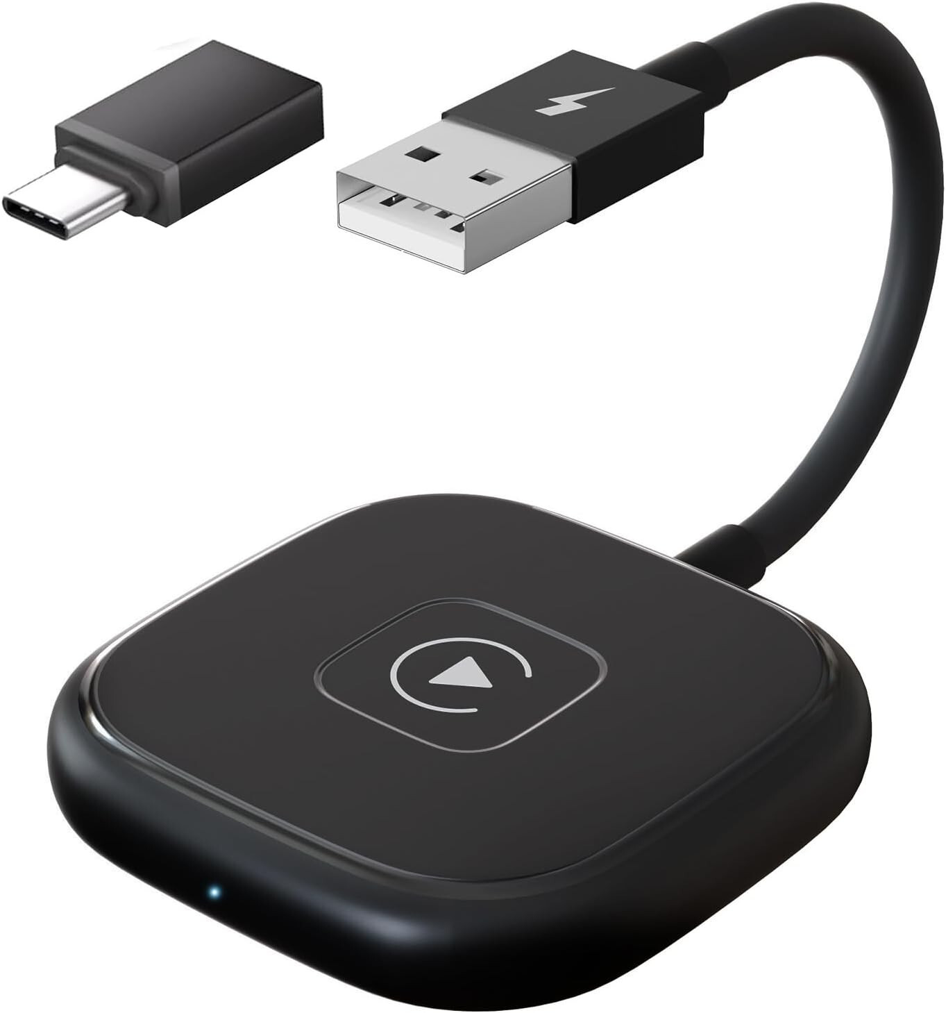 Towwoo Adattatore CarPlay Wireless, Dongle Plug and Play, 5 Ghz Wi-Fi, USB C
