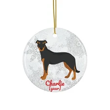 Beauceron Christmas Ornament Gift Custom Dog Mom or Dad Tree Decoration Year