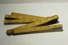 Vintage 6ft Merit Rustless Non Stretch Joints MADE IN USA Wood Folding Measure