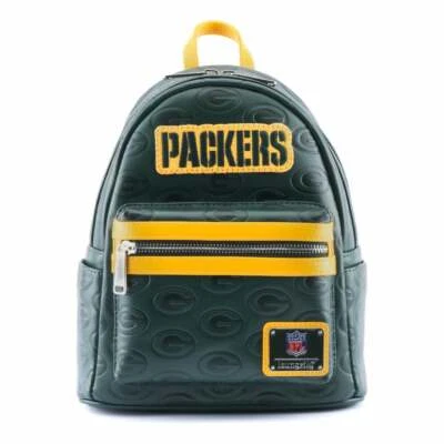 Loungefly NFL Green Bay Packers Logo Mini Rucksack Handtasche Tote - Bild 1 von 3