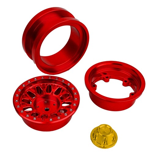 BEAXTURBO CNC 2,9'' Roue de verrouillage à perles en aluminium pour Axial SCX6 Trail Honcho or 1/6 - Photo 20 sur 26