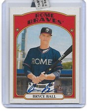 Bryce Ball 2021 Topps Heritage REAL ONE RC Card Auto Rookie 1972 Retro Autograph