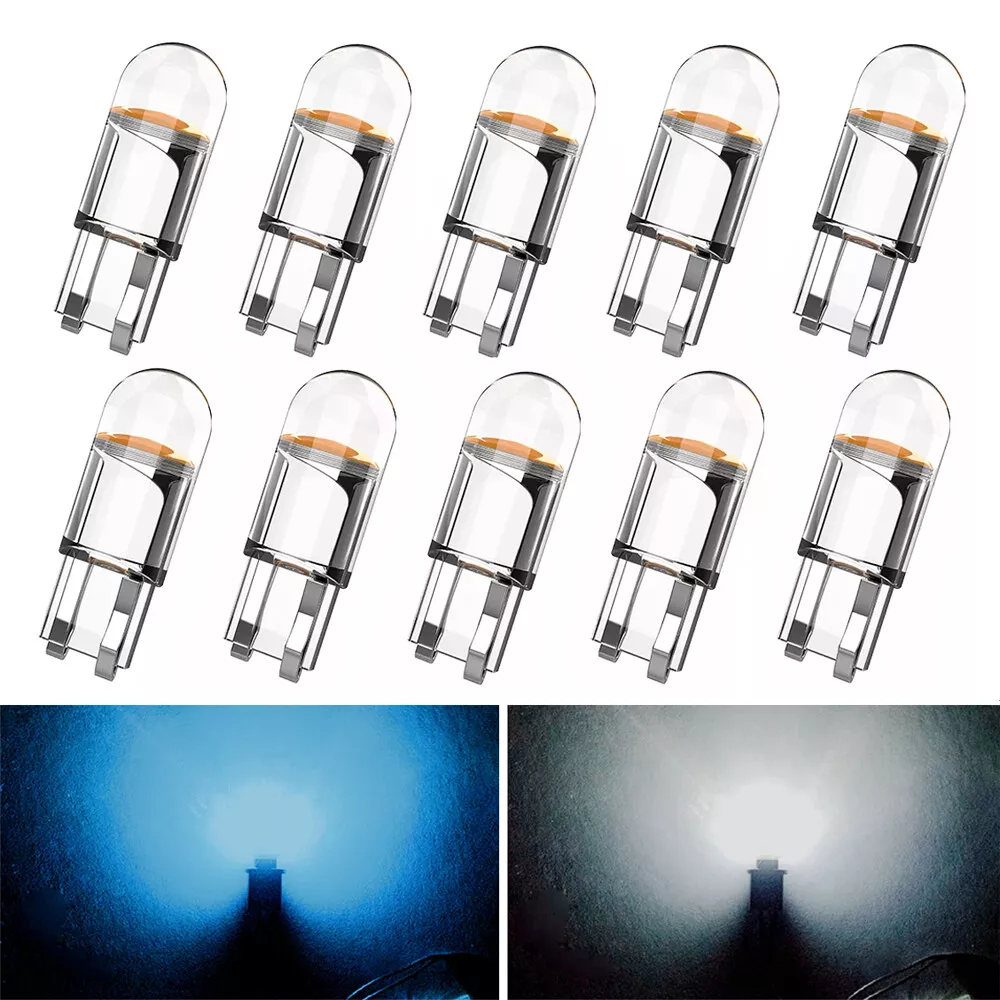 10 x T10 501 COB LED Car Side Light Bulbs W5W Sidelight Reading Light Lamp