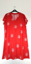 BNWOT Short Sleeved Day/Holiday Dress in Red & White Design, Size Large