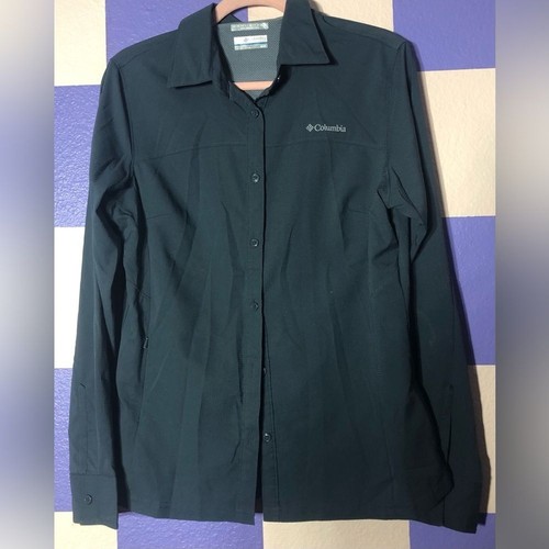 Columbia Long-Sleeve Sun Protection Grey Button-down - Size M