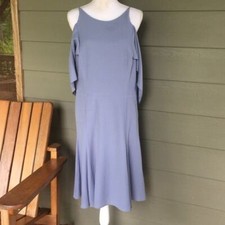 H by Halston Off the Shoulder Ruffle Dress