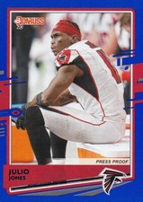 2020 DONRUSS BLUE VARIATIONS JULIO JONES ATLANTA FALCONS PRESS PROOF B4239