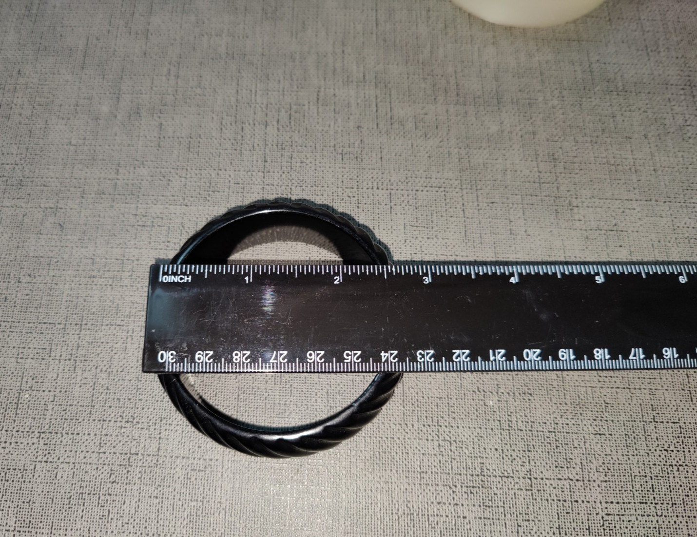 3 Plastic Bangle Bracelets Black, Marble Pattern … - image 12