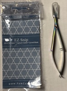 Famore Curved Titanium EZ Snip 4-1/2in - 5in from Famore Cutlery