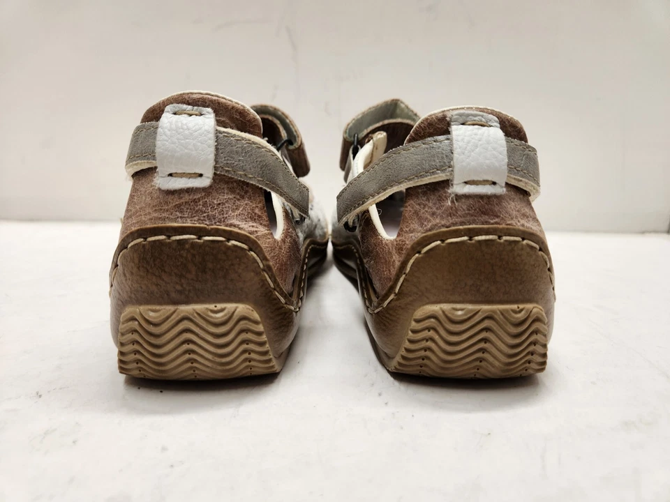 WOMENS RIEKER MARY JANE distressed LEATHER SHOES EUR 37 US 6.5 (sh40) - Image 3 of 4