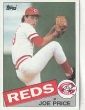 FREE SHIPPING-MINT-1985 (REDS) Topps #82 Joe Price PLUS REDS BONUS CARDS