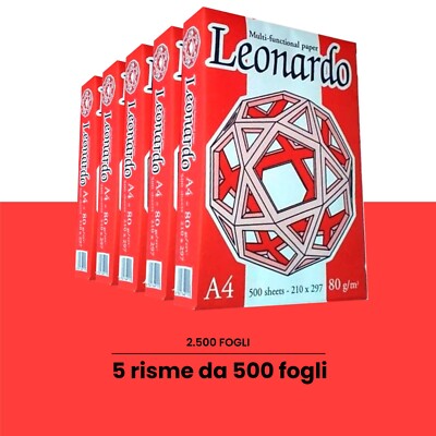 Carta Fabriano Bianca A4 80Gr - Risma Da 500 Fogli, Per Ufficio E Stampante