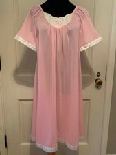 Vintage Pretty Pink Kelly Reed Nightgown Size Medium