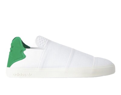 Adidas Pharrell Williams x Elastic Slip-On 'WHITE GREEN'  Sneakers, Size 8.