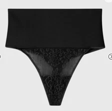 NWT~ Maidenform sz XL Black Tame Tummy Panty Mid Firm Shaper SE0049 Thong B47