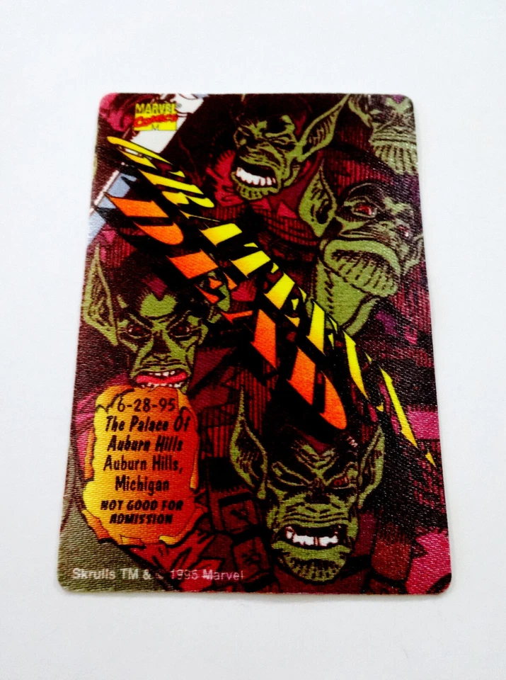 Grateful Dead Backstage Pass Michigan MI Palace 6/28/95 6/28/1995 Skrulls Marvel - Image 2 of 4