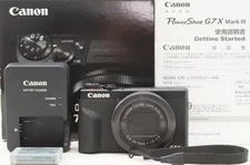Canon PowerShot G7 X Mark III Digital Camera  BLACK English Japanese Used
