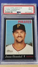 Lonnie Chisenhall - 2019 Heritage High Number Black Border  PSA 9