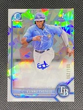 ESTANLI CASTILLO 2022 Bowman Chrome #CPA 1ST PROSPECT ATOMIC REFRACTOR AUTO /100