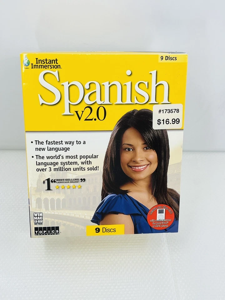 Instant Immersion Spanish Version 2.0 CD-ROM 9 Disc Set NEW & SEALED - Image 2 of 3