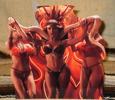 Salma Hayek From Movie ''Dusk Till Dawn'' Color Movie Standee 8 1/4'' Tall