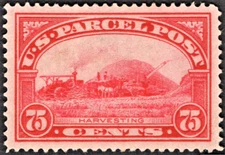 US # Q11 *MINT OG H { "JUMBO -XF- US PARCEL POST } BEAUTY 75c HARVESTING OF 1913