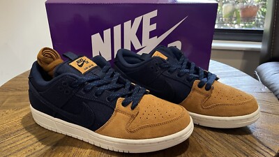 Size 7 - Nike SB Dunk Low Navy Desert Ochre | eBay
