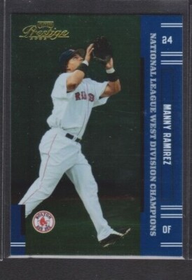 2005 PLAYOFF PRESTIGE NL WEST DIV CHAMPIONS PARALLEL #124 MANNY RAMIREZ SP 1/18